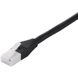 ツメの折れないLANケーブル カテゴリー6 ストレート フラットタイプ 撚線 0.5m ブラック BCLS6F05BK