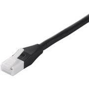 ツメの折れないLANケーブル カテゴリー6 ストレート フラットタイプ 撚線 0.5m ブラック BCLS6F05BK