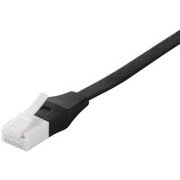 ツメの折れないLANケーブル カテゴリー6 ストレート フラットタイプ 撚線 1.5m ブラック BCLS6F15BK