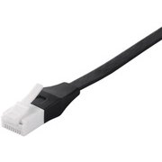 ツメの折れないLANケーブル カテゴリー6 ストレート フラットタイプ 撚線 7m ブラック BCLS6F70BK