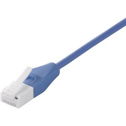 ツメの折れないLANケーブル カテゴリー6 ストレート スリムタイプ 撚線 3m ブルー BCLS6S30BL