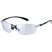 Airless-Leaf fit（エアレス・リーフ フィット） ULTRA LENS for GOLFモデル SALF-0715 BK ブラック×ライトシルバー/シルバーミラー×ULTRAライトアイスブルー [スポーツサングラス]