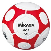 MC5-WR [サッカーボール 検定球5号 貼り ホワイト/レッド]