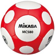 MC580-WR [サッカーボール 検定球5号 ホワイト/レッド]