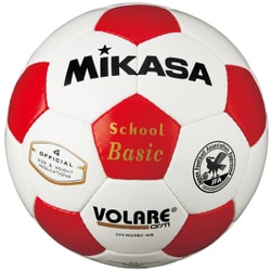 サッカーボール SVC402SBC-WR ホワイト/レッド 4号 検定球 [サッカーボール]