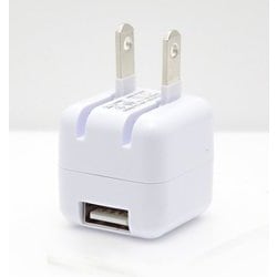 USB AC充電器 1A 5V ホワイト FUSB-AVAC110WH