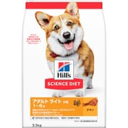 サイエンス・ダイエット アダルト 中型犬用 ライト 小粒 肥満傾向の成犬用 チキン [犬用 ドライフード 3.3kg 1～6歳 総合栄養食]