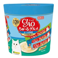 CIAO ちゅ～るグルメ かつお海鮮バラエティ 14g×120本 [キャットフード]