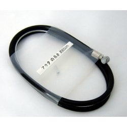ブレーキワイヤー 65cm ライナー入り バラ ブラック 61595