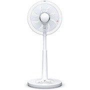リビング扇風機 DCモーター うちわ風 リモコン付 ホワイト HEF-DC70