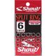 75-SR 6 [スプリットリング サイズ 4/91LB 15個入]