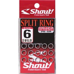 75-SR 6 [スプリットリング サイズ 4/91LB 15個入]