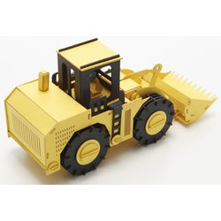 (未使用･未開封品)　カーズクラフト ホイールローダー wyeba8q 工作キット 『カーズクラフト ホイールローダー CC-K4』 AOZORA