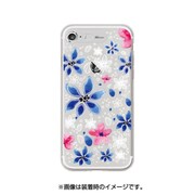 クリアソフトイルミネーションケース フラワーブルー [iPhone 7ケース]