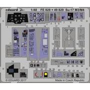 1/48 エッチングパーツ EDU49829 スホーイ Su-17M3/M4 内装エッチングパーツ （キティーホーク用） [プラモデル用品]