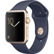 Apple Watch Series 2 - 42mm ゴールドアルミニウムケースとミッドナイトブルースポーツバンド