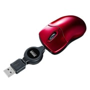 ケーブル巻き取りマウス レッド MA-BLMA12R