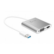 USB 3.0 to Dual VGA & HDMI マルチモニターアダプター JUA360