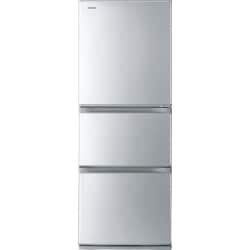 幅600奥行679高さ1608東芝　3ドア冷凍冷蔵庫　330L　GR-K33S（S）