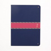 iPad 9.7inch ツートン手帳型ケース 「Lucy」 ネイビー LP-IPP9LFNV