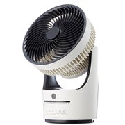 サーキュレーター DCモーター 360度回転 リモコン付き アイボリー FCS-194D-IV