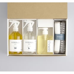 ギフトセット B [KITCHEN SOAP(300mL)/TOILET CLEANER(300mL)/BATH CLEANER(300ml) & CLOTH SPONGE]