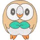 T01D9086 [ししゅうデコバッジ モクロー ポケットモンスターサン＆ムーン]