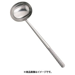 オールステンレス ブラスト加工 中華お玉 楕円 ATYC201