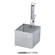 18-8 パンチングパイプ柄角型うどん揚げ AUD4601