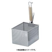 18-8 パンチング 木柄角型うどん揚げ AUD4501