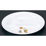 メラミンお子様食器「コロちゃん」 KF-1 丸ランチ皿 RLV51