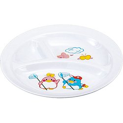メラミンお子様食器「ベン＆ベティー」 BB-1 丸ランチ皿(大) RLV46