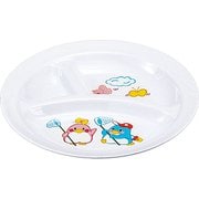 メラミンお子様食器「ベン&ベティー」 BB-1 丸ランチ皿(大) RLV46