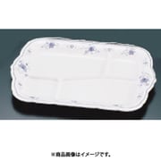 メラミン「ビューティフラワー」 角皿 A仕切付 BF-27 16.8吋 RKK38027
