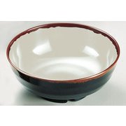 メラミン「長次郎窯」 丼 AN-72W RDV14003
