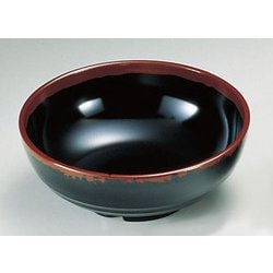 メラミン「長次郎窯」 丼 AN-69B RDV12001