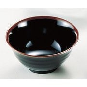 メラミン「長次郎窯」 羽反り丼(小) AN-59B RHZ07001