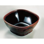 メラミン「長次郎窯」 角小鉢 AN-50B RKK45001
