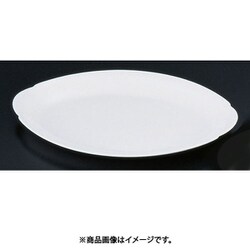 メラミン 小判皿(プラタン型) No.36A (12インチ) 白 RKBB8361B