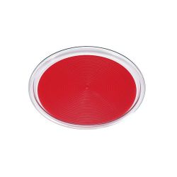 クリア マジックトレー 丸型 6インチ(ミニ)レッド PMZ2719