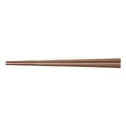 ぐる麺箸 茶 PM-108 23cm RHSQ904
