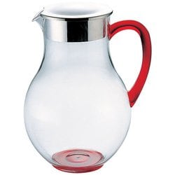 UKウォーターピッチャー(蓋付)2.2L レッド 03031090 PUOB401