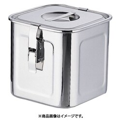18-8 パッキンフック付角キッチンポット 18cm AKT37018