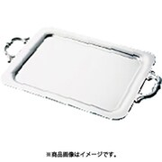 NKK19016 [18-8 プレーン角盆 16インチ (手付)]