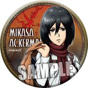 進撃の巨人 缶バッジ ミカサ [キャラクターグッズ]