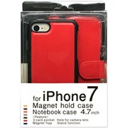 BJMG-IP7RD [iPhone 7 用 4.7インチ マグネットホールドケース レッド]
