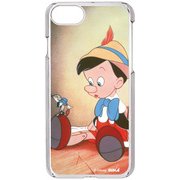 カスタムカバー iPhone 7用 ピノキオ&ジミニー・クリケット [iPhone 7用カバー]