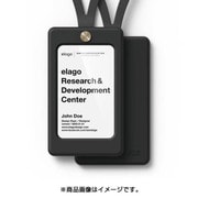 ID2forIDCARD(IDカードホルダーネックストラップ付) Black(ブラック) EL IDACHSCI2 BK