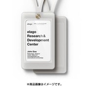 ID2forIDCARD(IDカードホルダーネックストラップ付) Frostedwhite(フロストホワイト) EL IDACHSCI2 FW