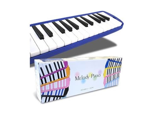 ヨドバシ.com - KC キョーリツ 鍵盤ハーモニカ Melody Piano（メロディピアノ）32鍵 ブラックブルー ドレミ表記シール/クロス/お名前シール付き  P3001-32K/BLACK/BLUE 通販【全品無料配達】